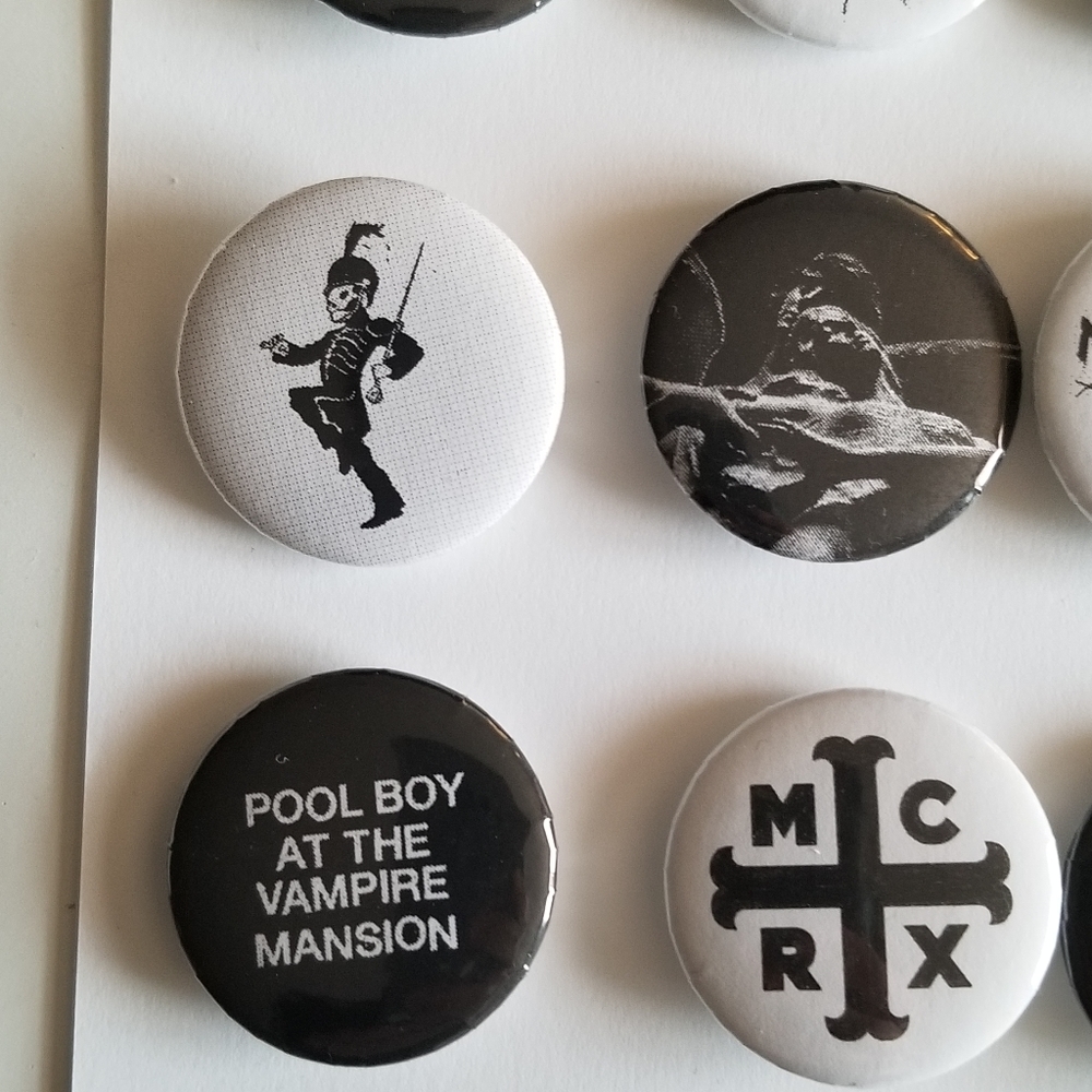 MCR My Chemical Romance Set of 9 Handcrafted Pins - Picture 2 of 7
